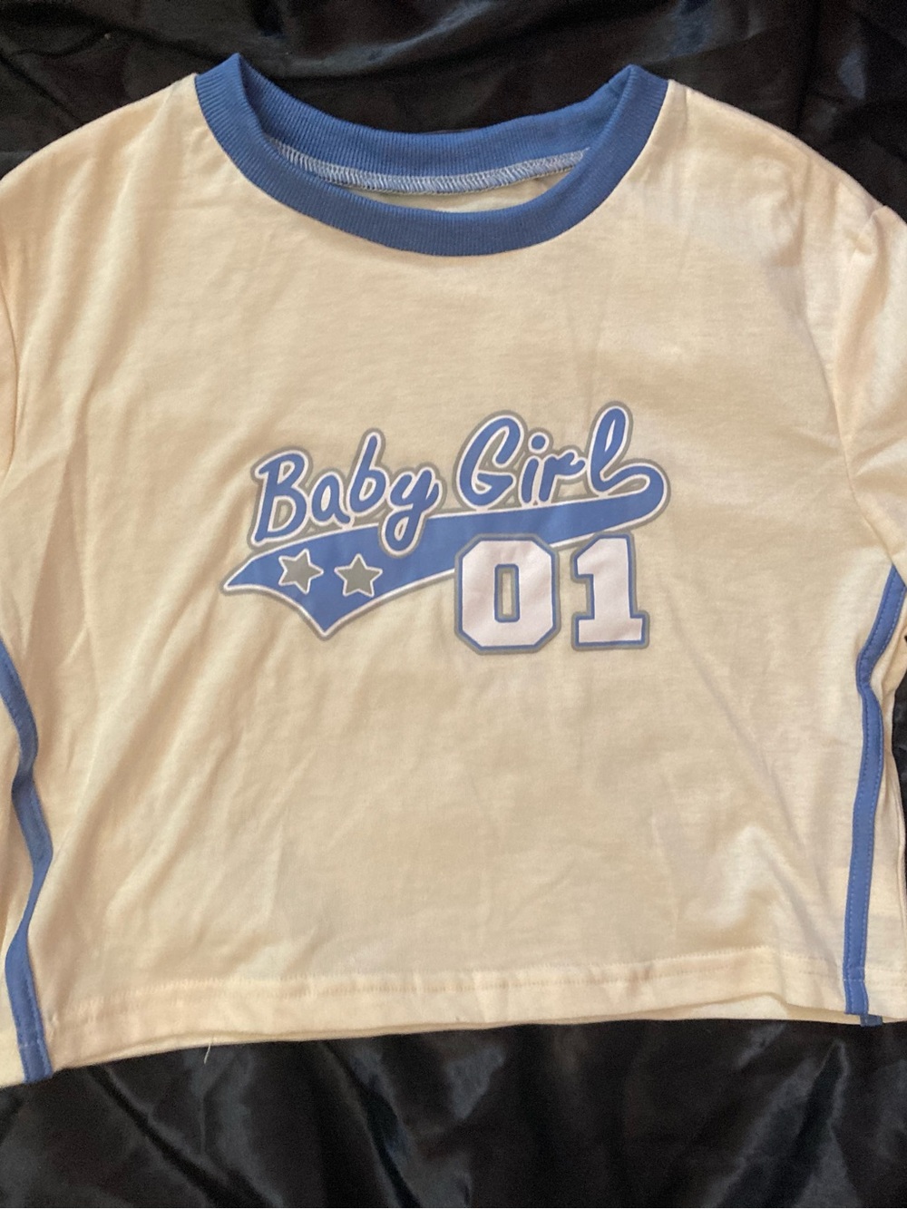 Baseball t-shirt style crop top